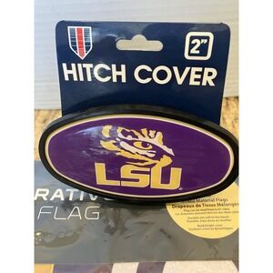 LSU Official Tigers Eye-LSU Logo Trailer Hitch Cover Brand New 2- Inch
